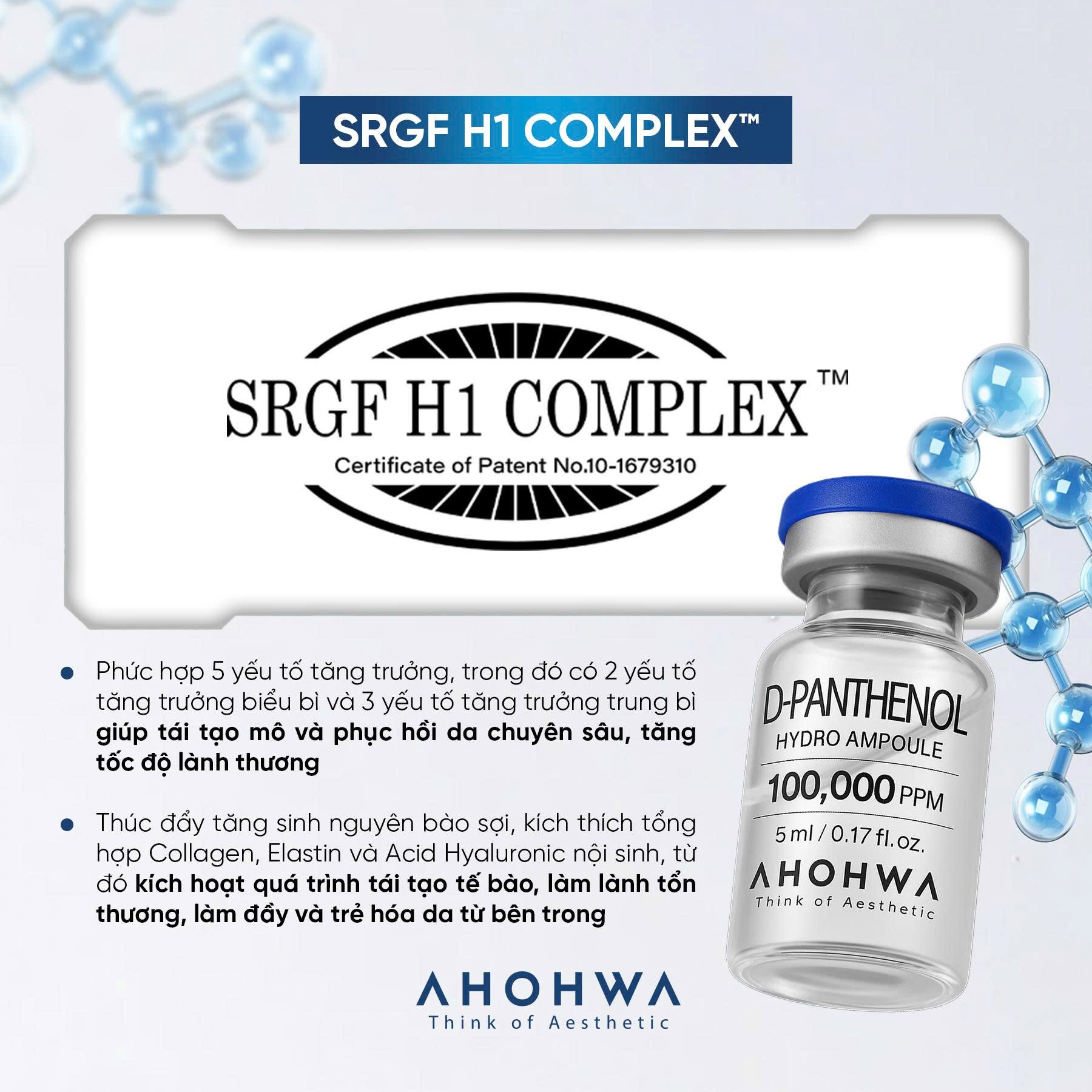 Tế bào gốc kháng viêm phục hồi tái tạo da nhạy cảm sau xâm lấn Ahohwa D-Panthenol Hydro Ampoule