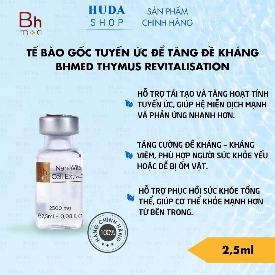 Tế bào gốc tuyến ức để tăng đề kháng Bhmed THYMUS Revitalisation