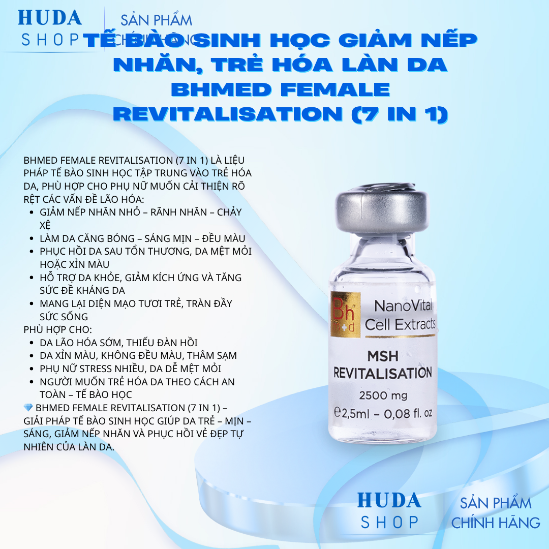 Tế bào sinh học giảm nếp nhăn, trẻ hóa làn da Bhmed FEMALE Revitalisation (7 in 1)