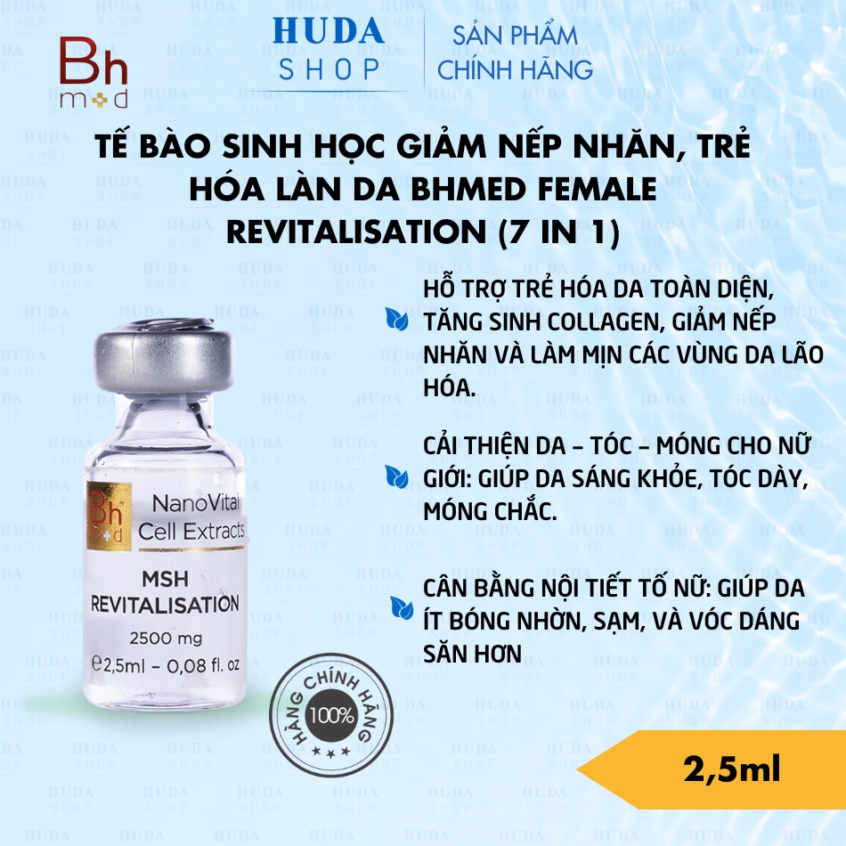 Tế bào sinh học giảm nếp nhăn, trẻ hóa làn da Bhmed FEMALE Revitalisation (7 in 1)