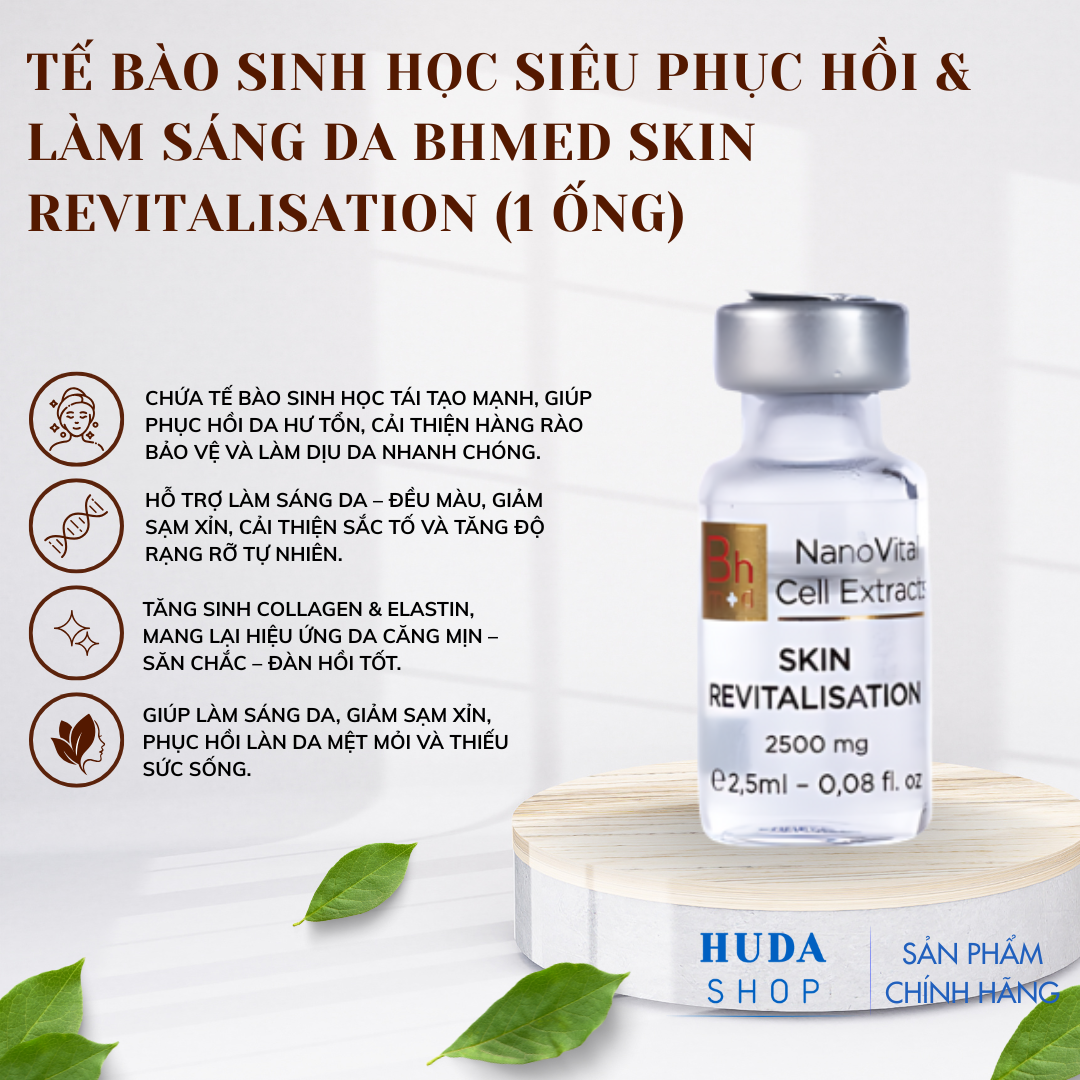 Tế bào sinh học siêu phục hồi & làm sáng da Bhmed SKIN REVITALISATION (1 ống)