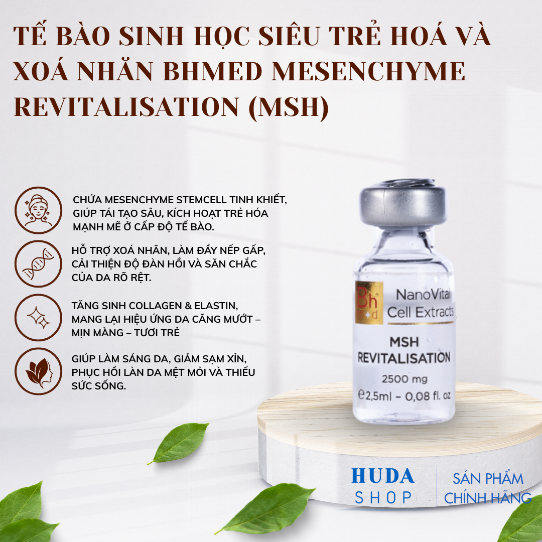 Tế bào sinh học siêu trẻ hoá và xoá nhăn Bhmed MESENCHYME REVITALISATION (MSH)
