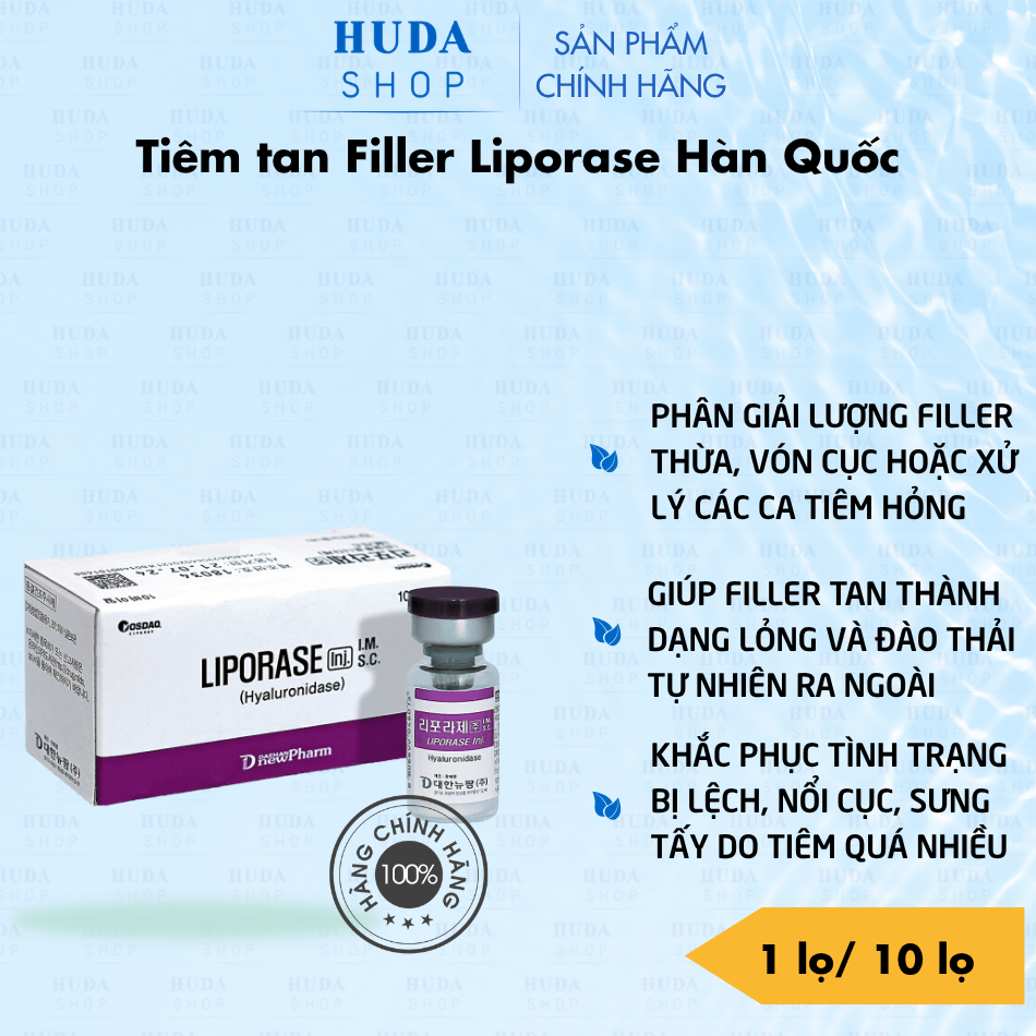 Tiêm tan Filler Liporase Hàn Quốc