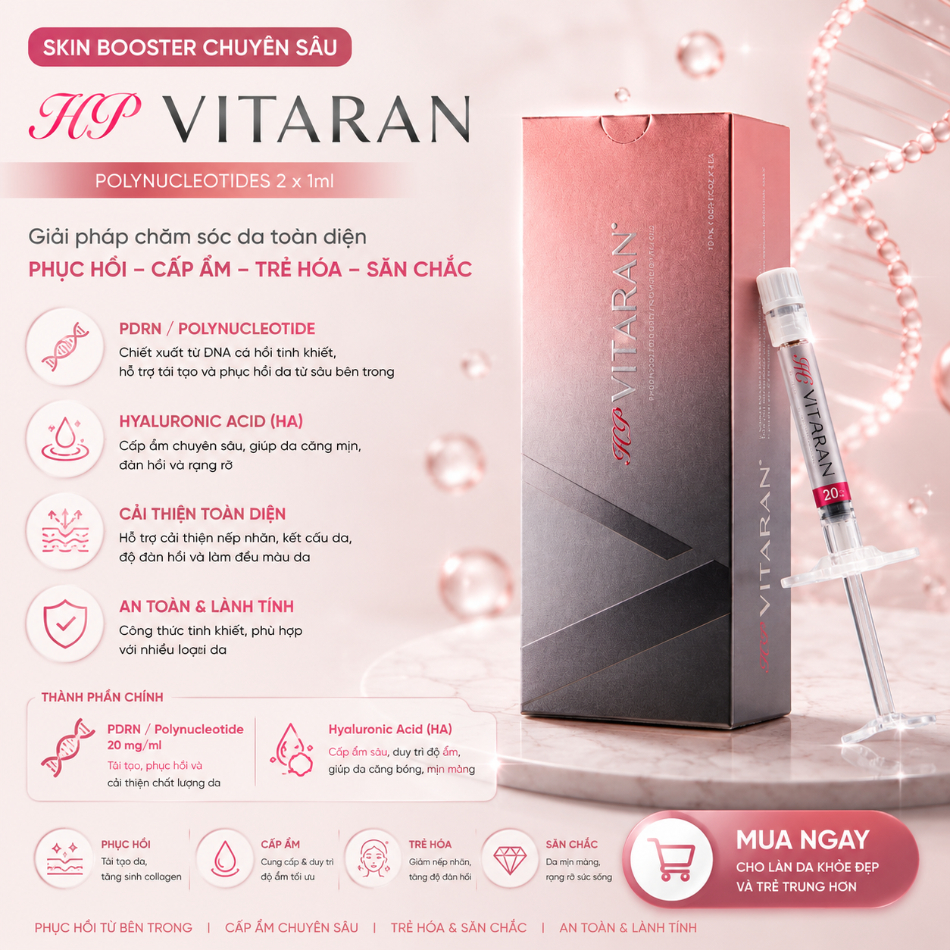 Tinh Chất Cấp Ẩm, Căng Bóng Và Cải Thiện Độ Đàn Hồi Cho Da HP Vitaran