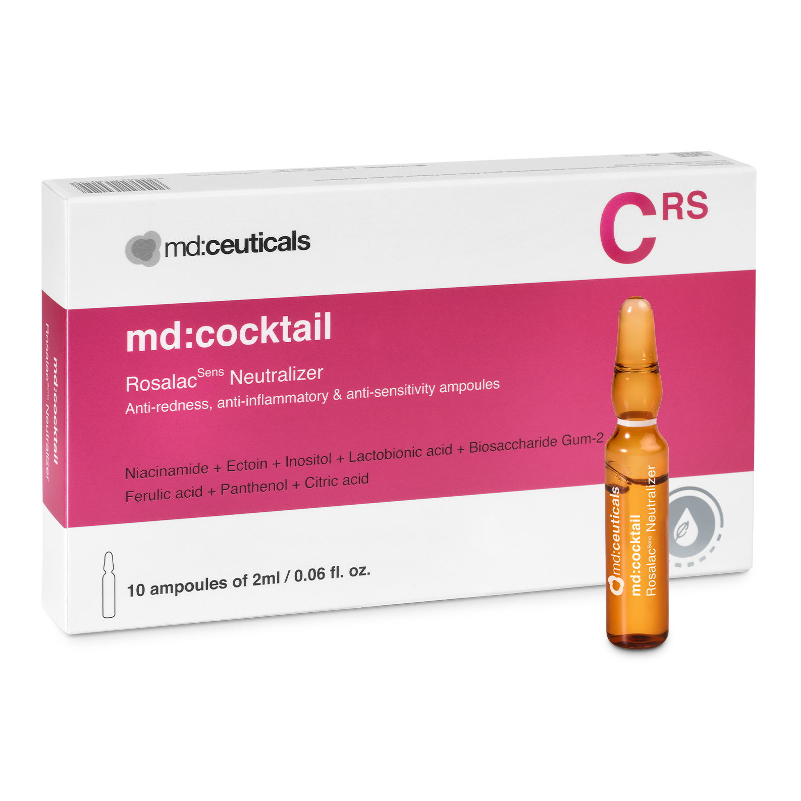 Tinh Chất Giảm Đỏ Phục Hồi Da MD:Ceuticals MD:Cocktail RosalacSens Neutralizer