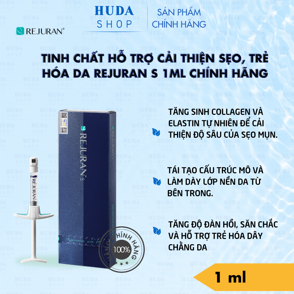 Tinh Chất Hỗ Trợ Cải Thiện Sẹo, Phục Hồi & Tái Tạo Da REJURAN S Chính Hãng