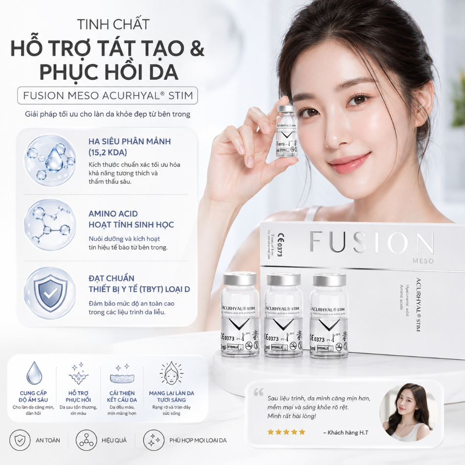 Tinh Chất Hỗ Trợ Tái Tạo Và Phục Hồi Da Fusion Meso Acurhyal® Stim 5ml