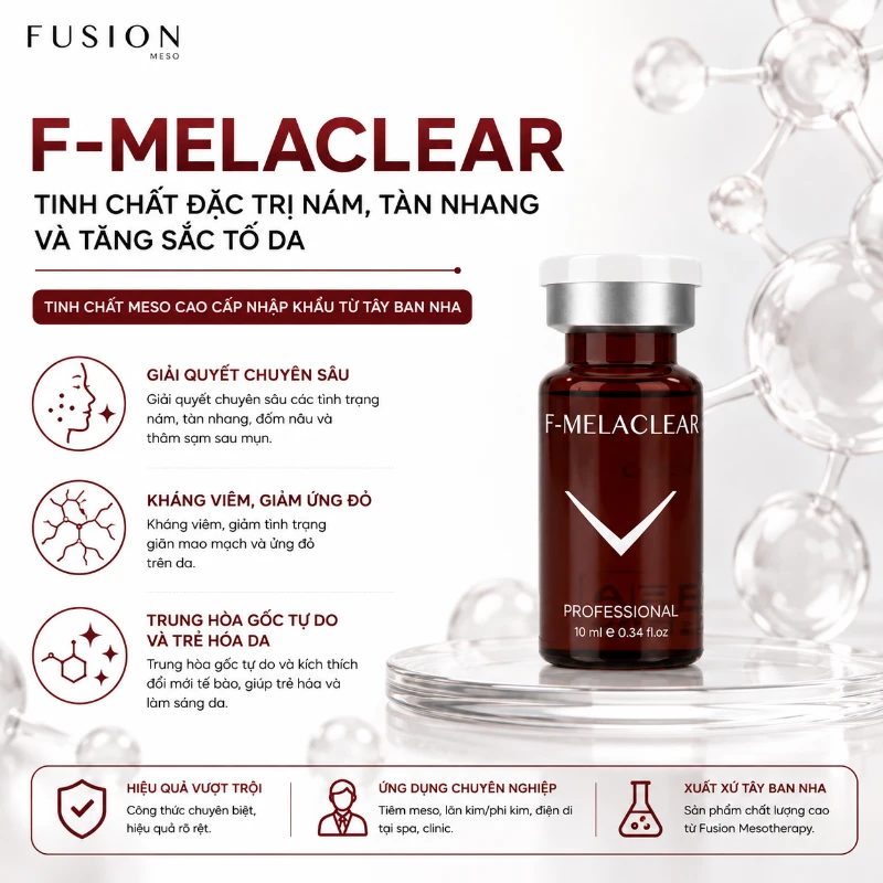 Tinh Chất Meso Hỗ Trợ Giảm Nám, Thâm Sạm Và Tăng Sắc Tố Fusion F-Melaclear 10ml