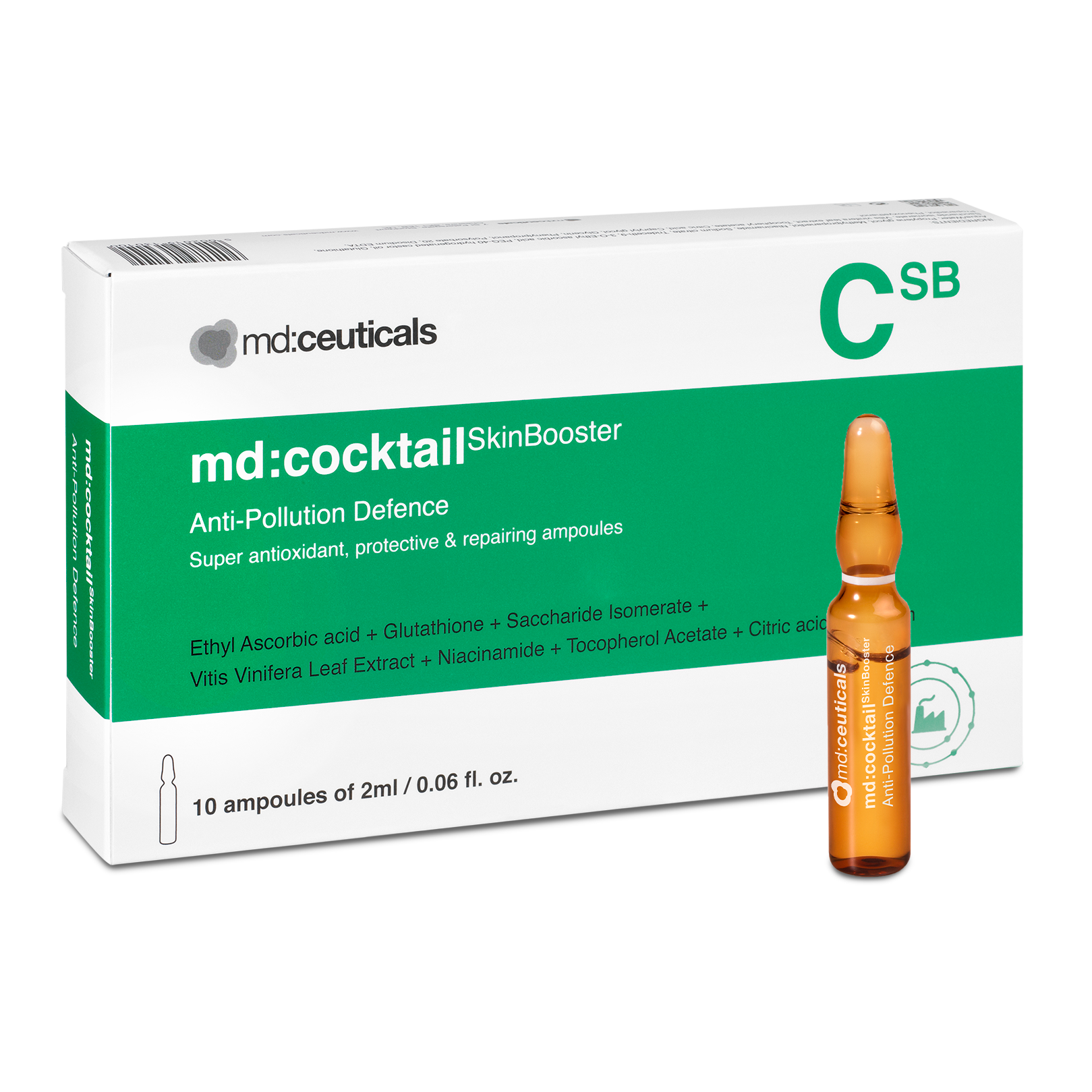 Tinh Chất Phục Hồi Da MD:Ceuticals MD:Cocktail Anti-Pollution Defence Chính Hãng