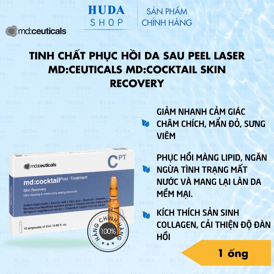 Tinh Chất Phục Hồi Da Sau Peel Laser MD:Ceuticals MD:Cocktail Skin Recovery