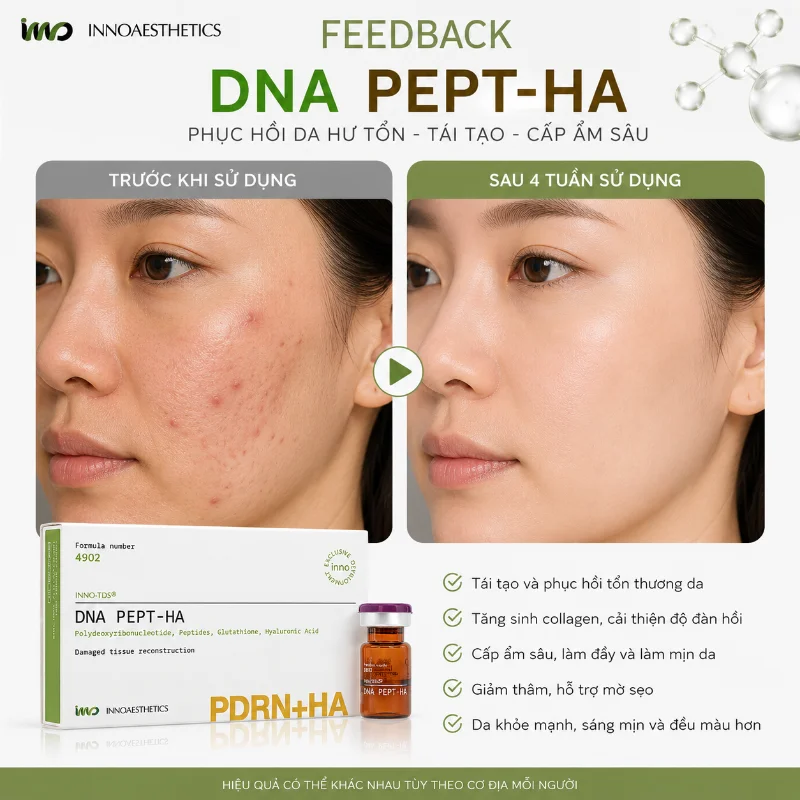 Tinh Chất Phục Hồi, Tái Tạo Và Trẻ Hóa Da Meso Innoaesthetics DNA PEPT-HA