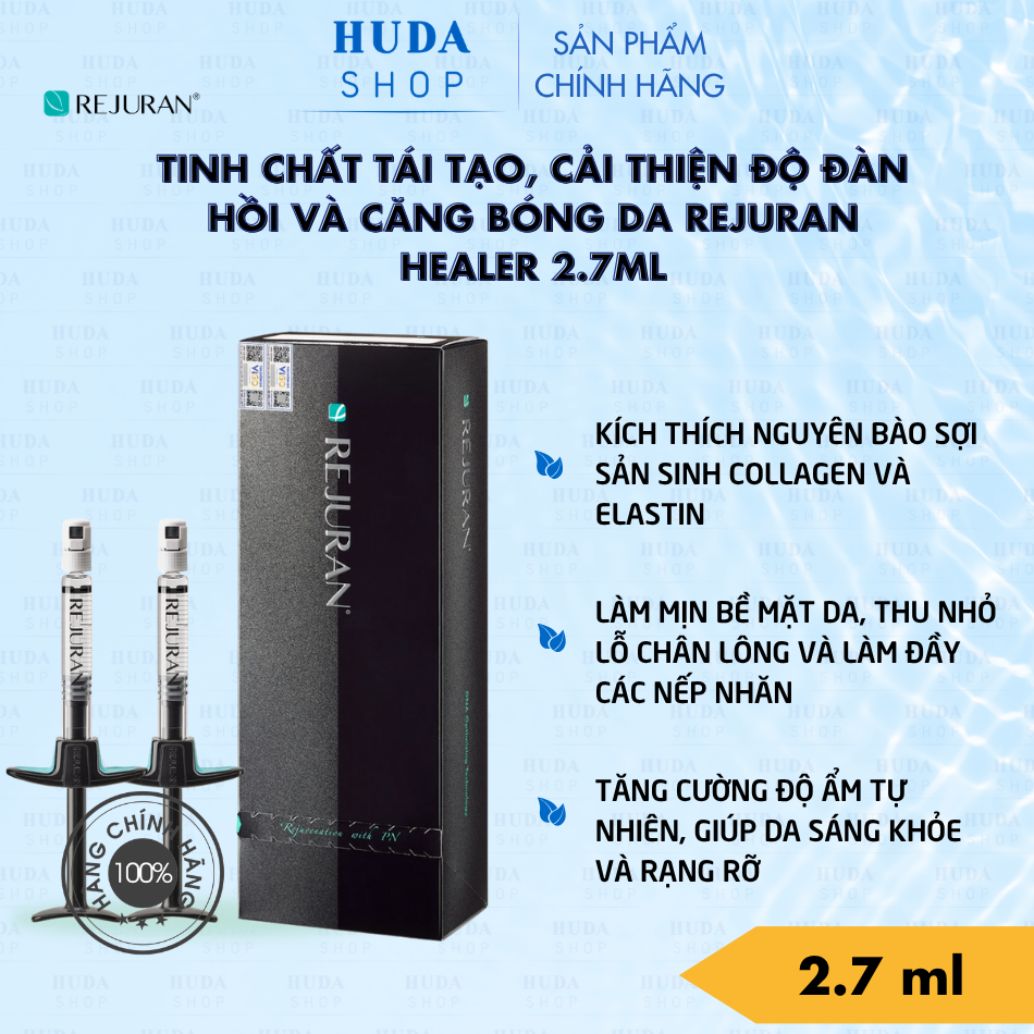 Tinh Chất Tái Tạo, Cải Thiện Độ Đàn Hồi Và Căng Bóng Da Rejuran Healer 2.7ml