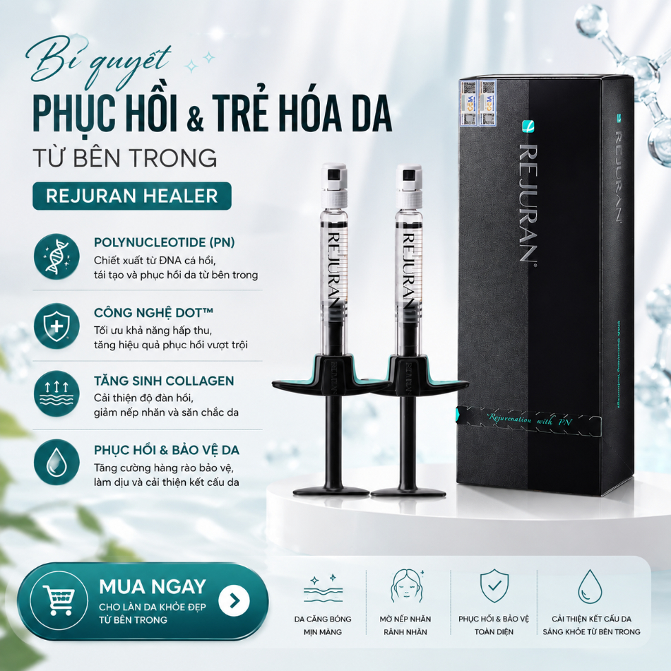 Tinh Chất Tái Tạo, Cải Thiện Độ Đàn Hồi Và Căng Bóng Da Rejuran Healer 2.7ml