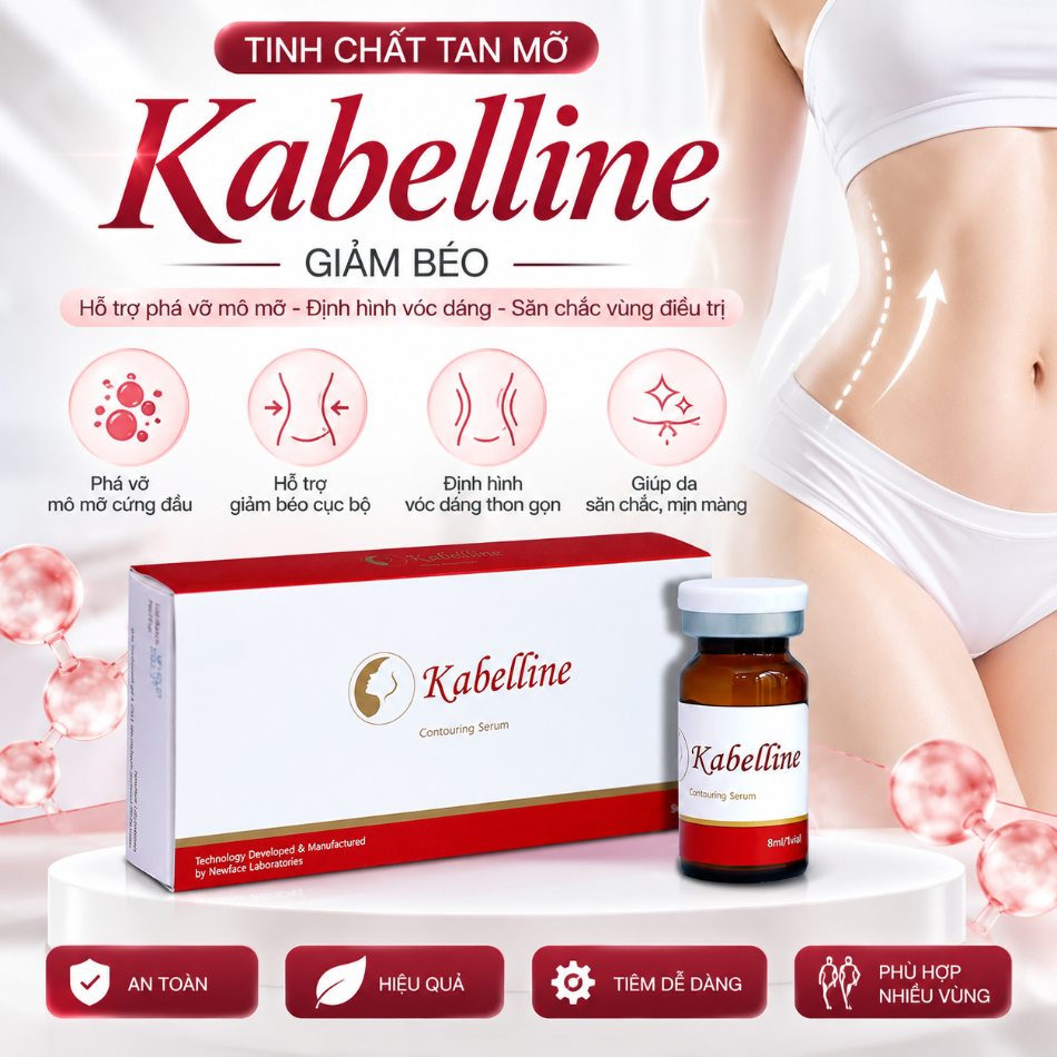 Tinh Chất Tan Mỡ Kabelline Giảm Béo Hộp 5 lọ