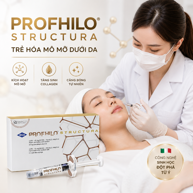 Tinh Chất Tiêm Trẻ Hóa, Tái Cấu Trúc Mô Và Cải Thiện Lão Hóa Profhilo Structura 2ml