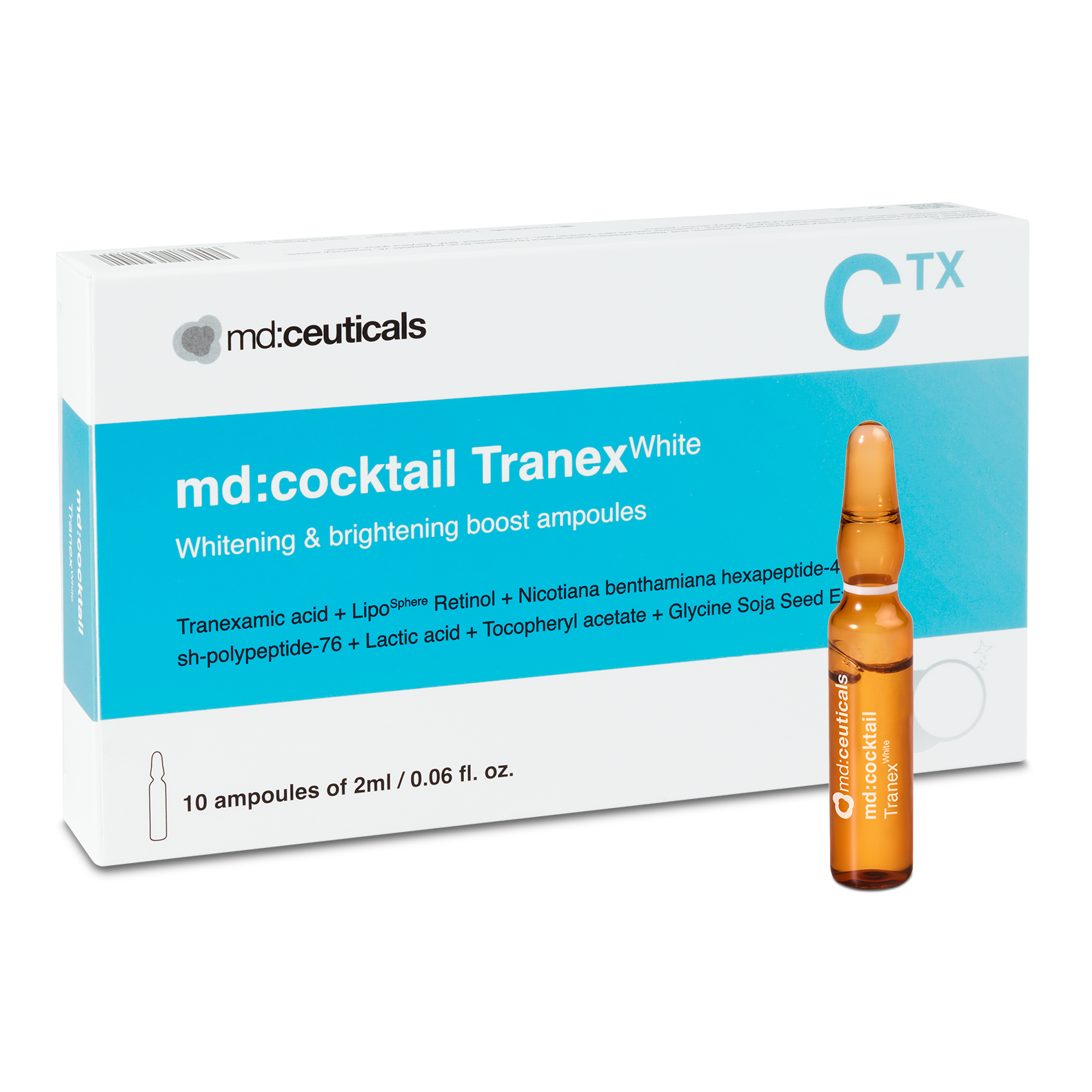 Tinh Chất Trắng Sáng Da MD:Ceuticals MD:Cocktail Tranex White Chính Hãng