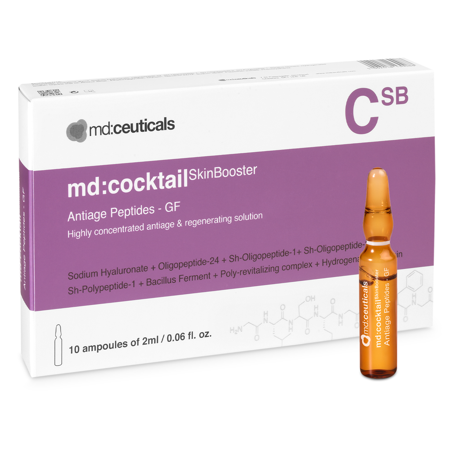 Tinh Chất Trẻ Hóa Da MD:Cocktail Antiage Peptides GF Chính Hãng