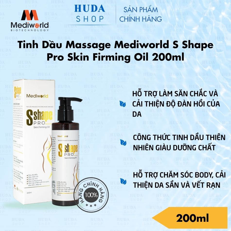 Tinh Dầu Massage Mediworld S Shape Pro Skin Firming Oil 200ml