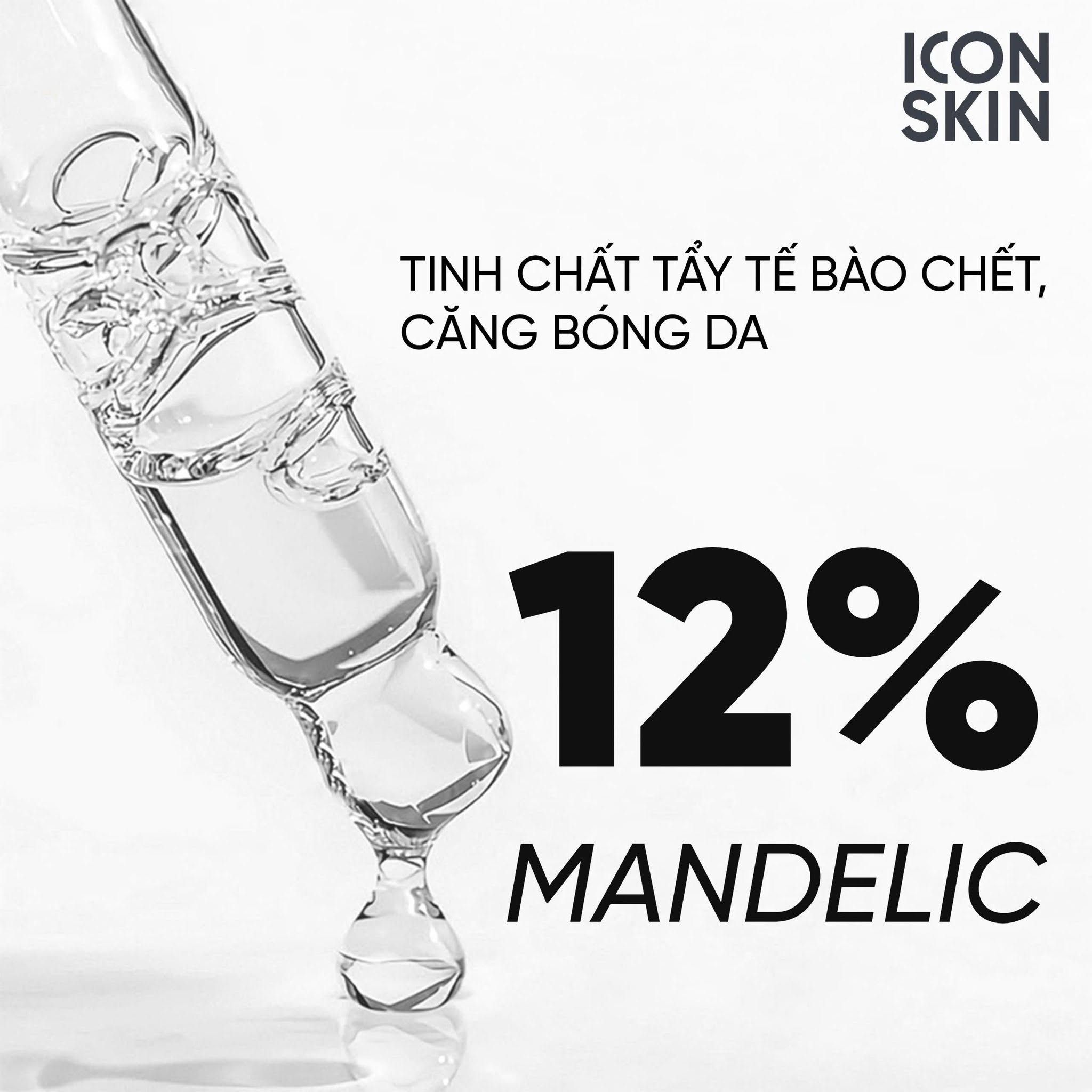 Tinh chất AHA căng bóng da Icon Skin 12% Mandelic Peel System