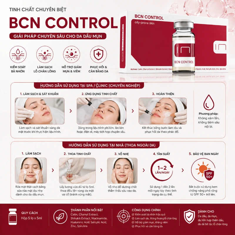 Tinh Chất Hỗ Trợ Giảm Mụn Viêm, Kiểm Soát Bã Nhờn Control Institute BCN Chính Hãng