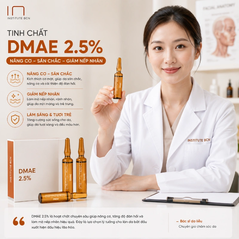Tinh chất Dmae 2.5% Institute BCN phục hồi da hư tổn