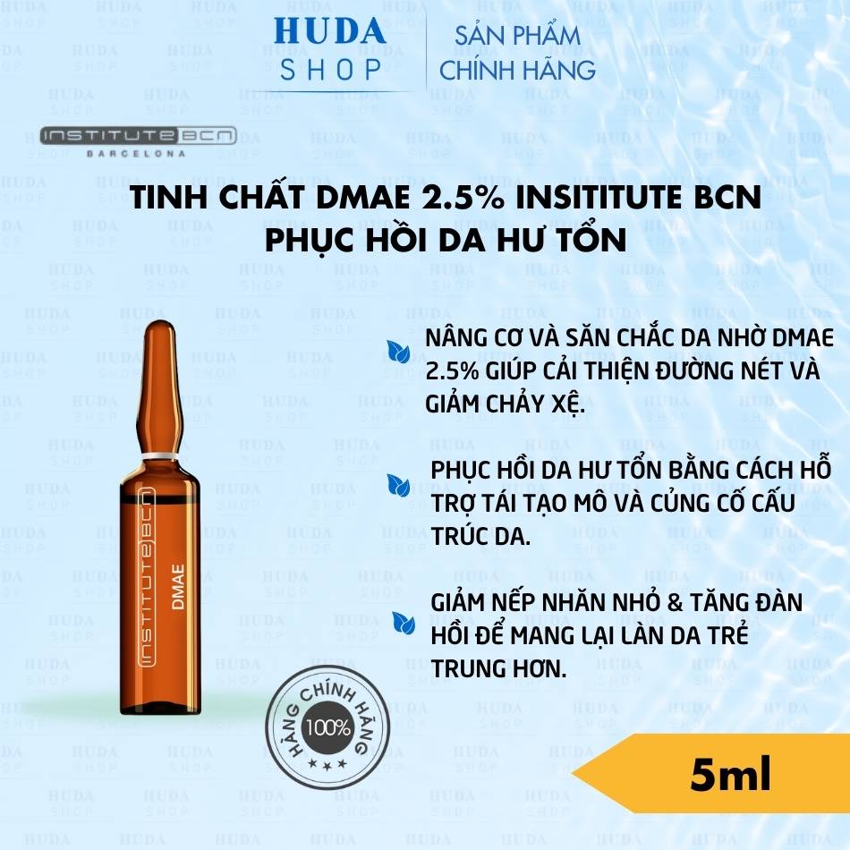 Tinh chất Dmae 2.5% Insititute BCN phục hồi da hư tổn