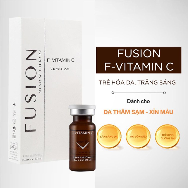 Tinh chất Fusion F-Vitamin C trị thâm và trắng sáng da Fusion Mesotherapy