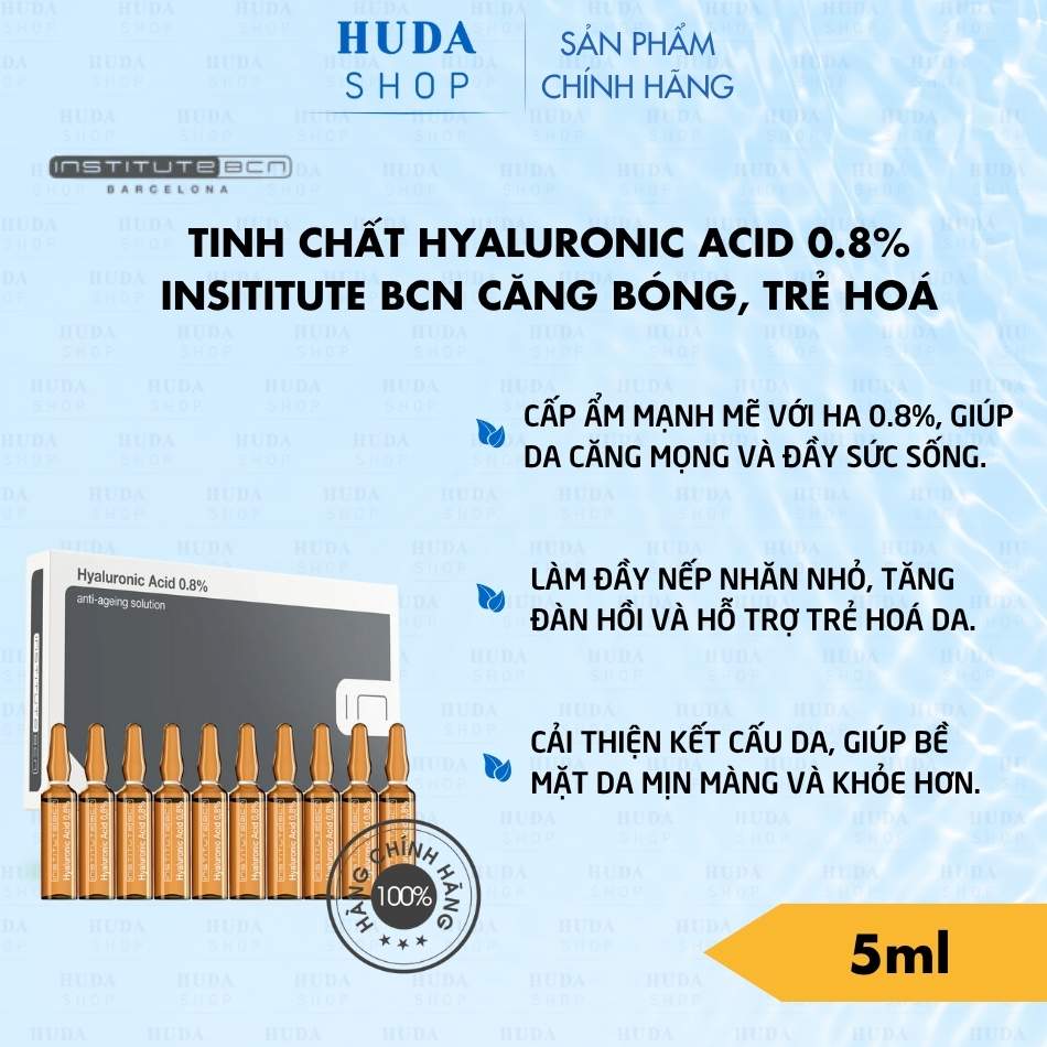 Tinh chất Hyaluronic Acid 0.8% Insititute BCN căng bóng, trẻ hoá