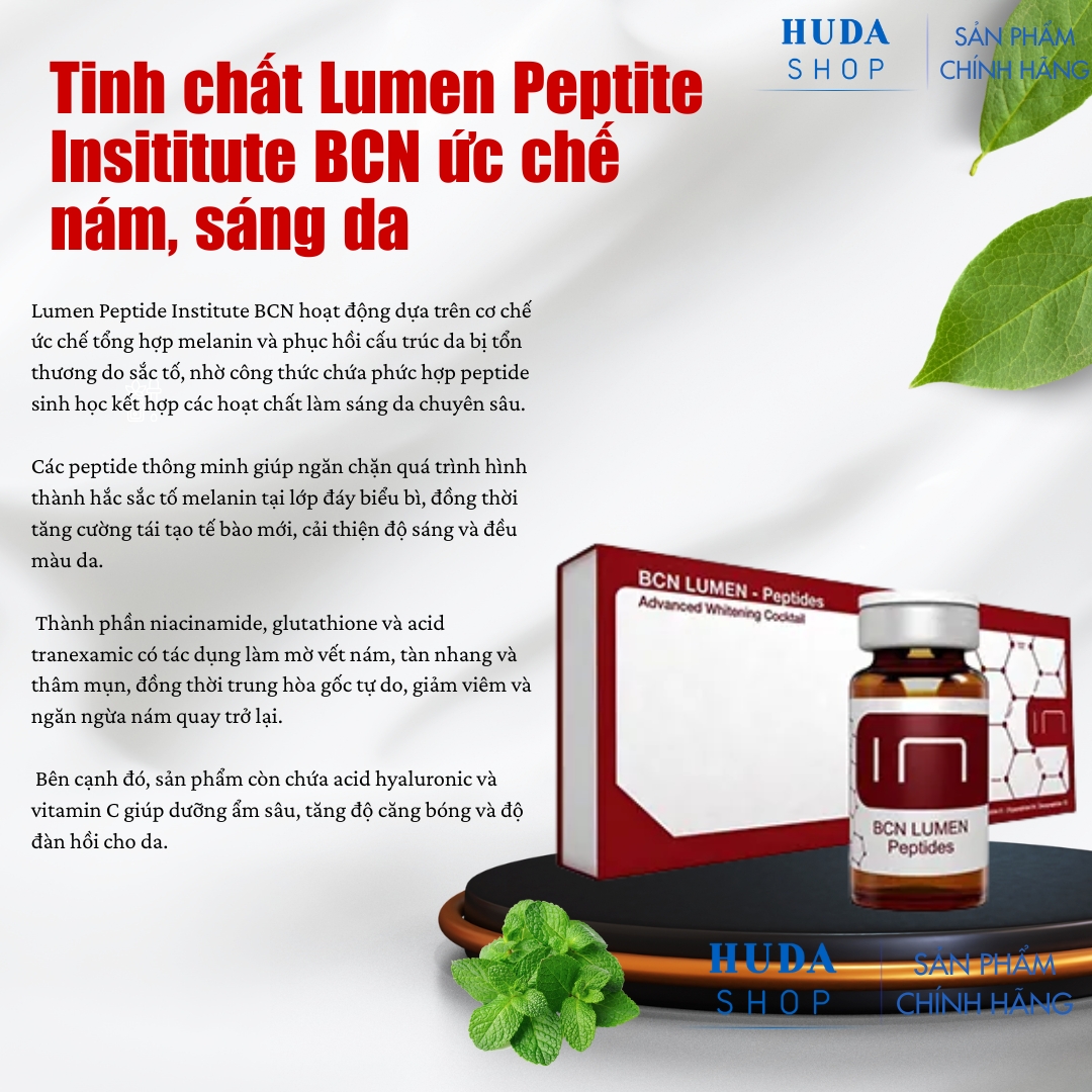 Tinh chất Lumen Peptite Insititute BCN ức chế nám, sáng da