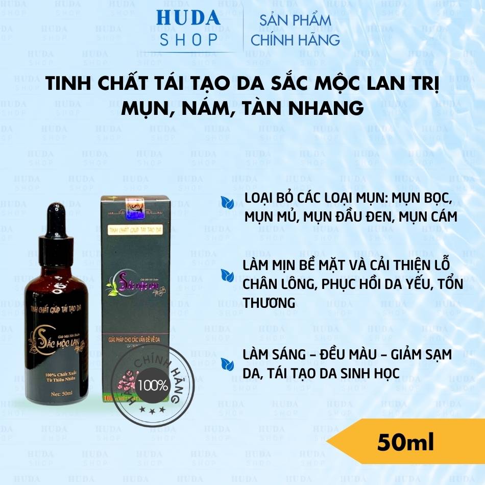 Tinh chất tái tạo da Sắc Mộc Lan trị mụn, nám, tàn nhang