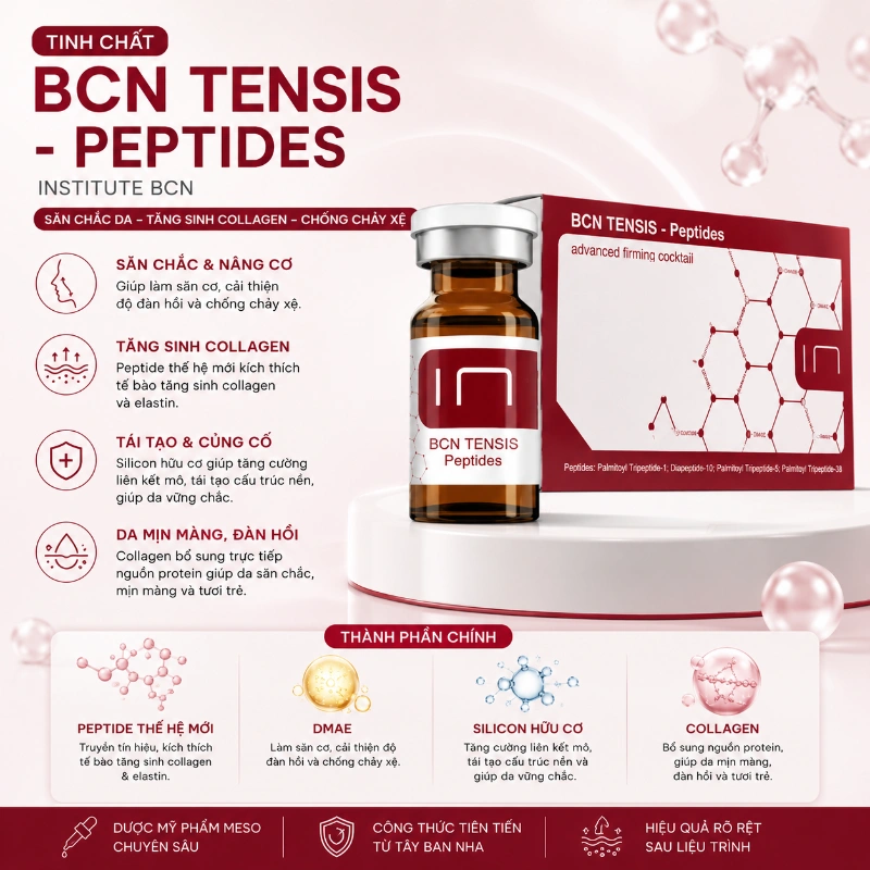 Tinh chất Tensis Peptite Insititute BCN săn chắc da, tăng sinh collagen