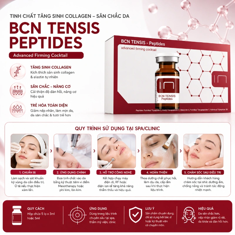 Tinh chất Tensis Peptite Insititute BCN săn chắc da, tăng sinh collagen