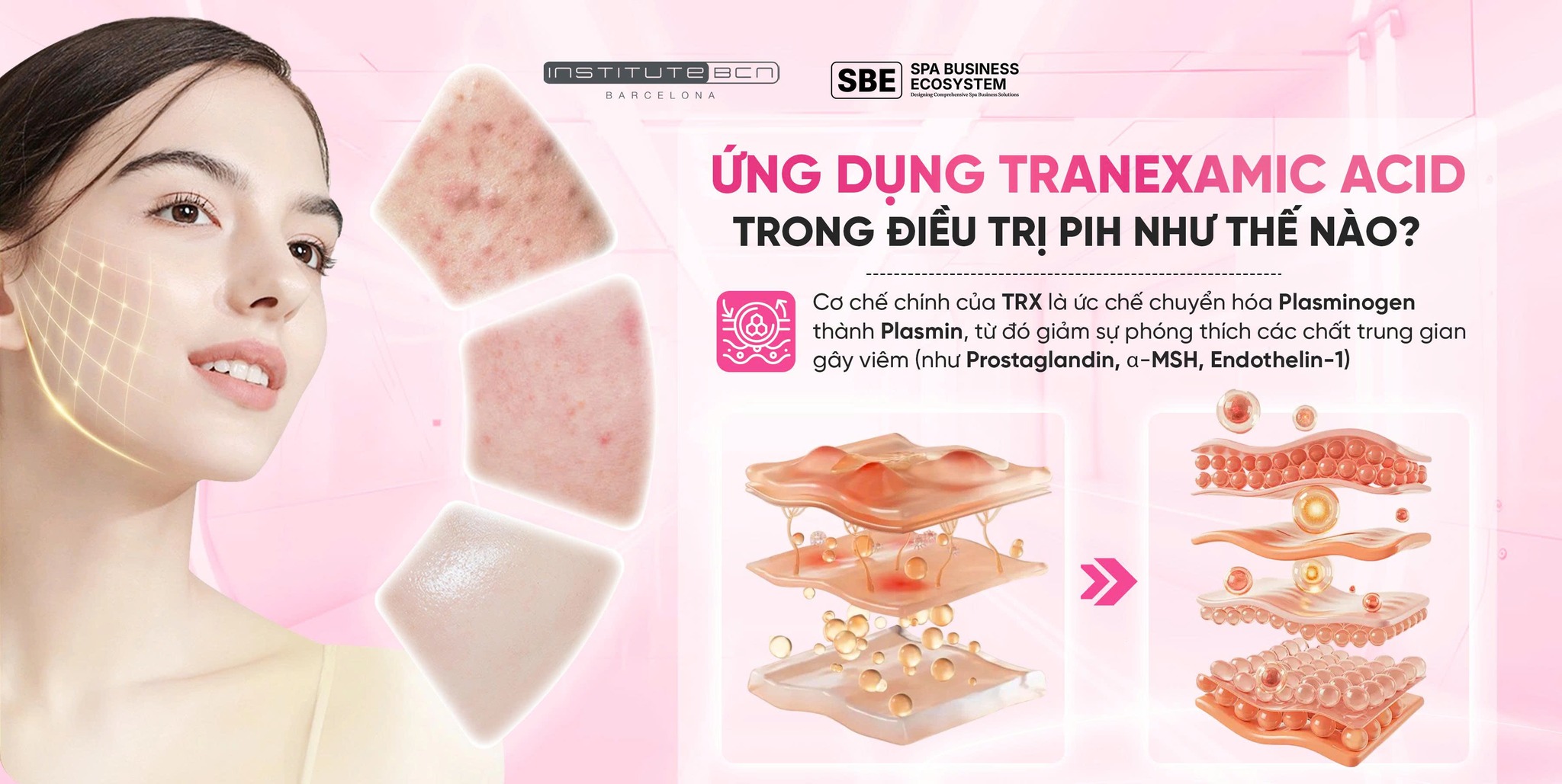 Tinh chất Tranexamic Acid Insititute BCN sáng da, mờ nám