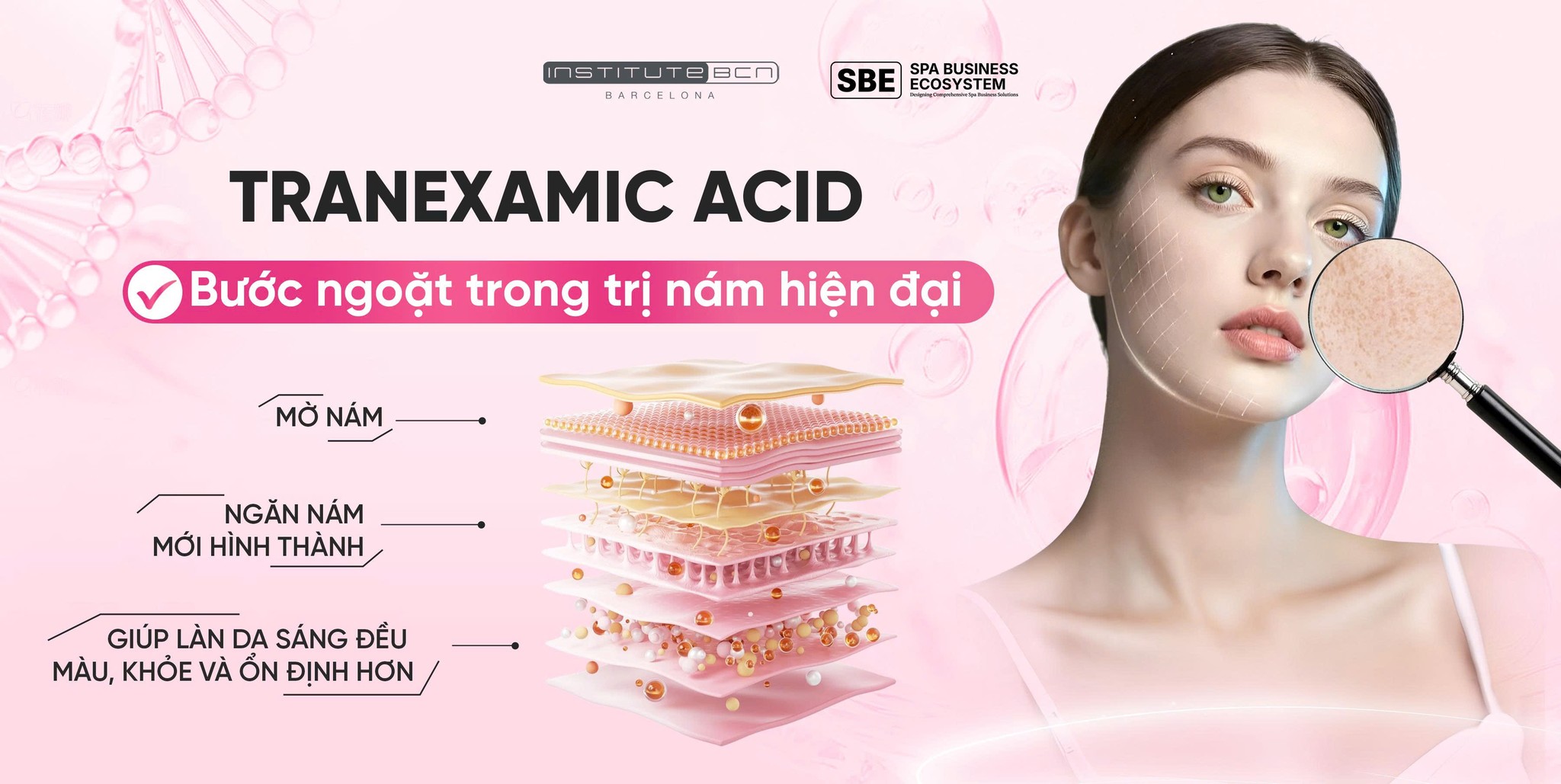 Tinh chất Tranexamic Acid Insititute BCN sáng da, mờ nám