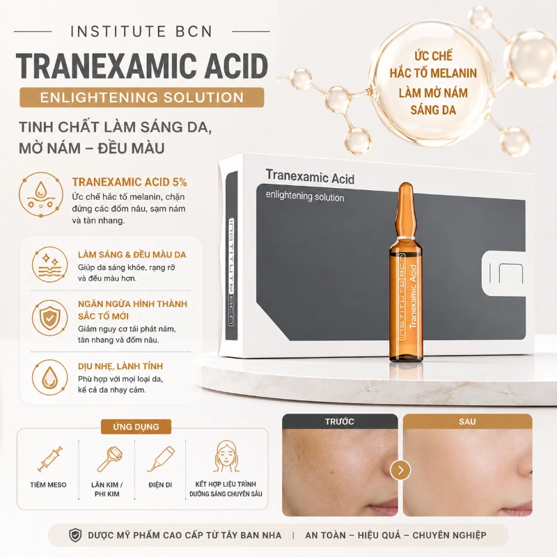 Tinh chất Tranexamic Acid Insititute BCN sáng da, mờ nám