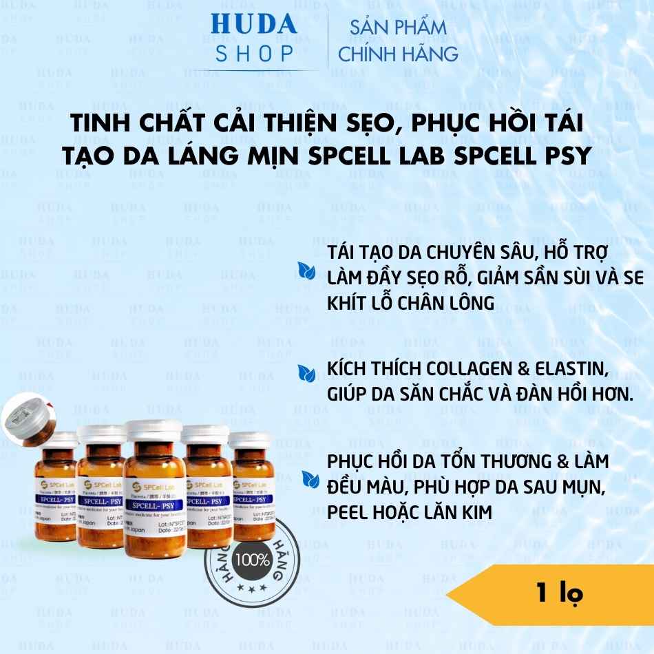 Tinh chất cải thiện sẹo, phục hồi tái tạo da láng mịn SPCell Lab SPCell PSY
