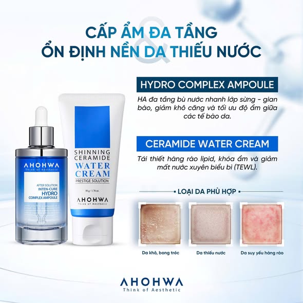 Tinh chất cấp ẩm chuyên sâu Ahohwa After Solution Inten-Cure Hydro Complex Ampoule