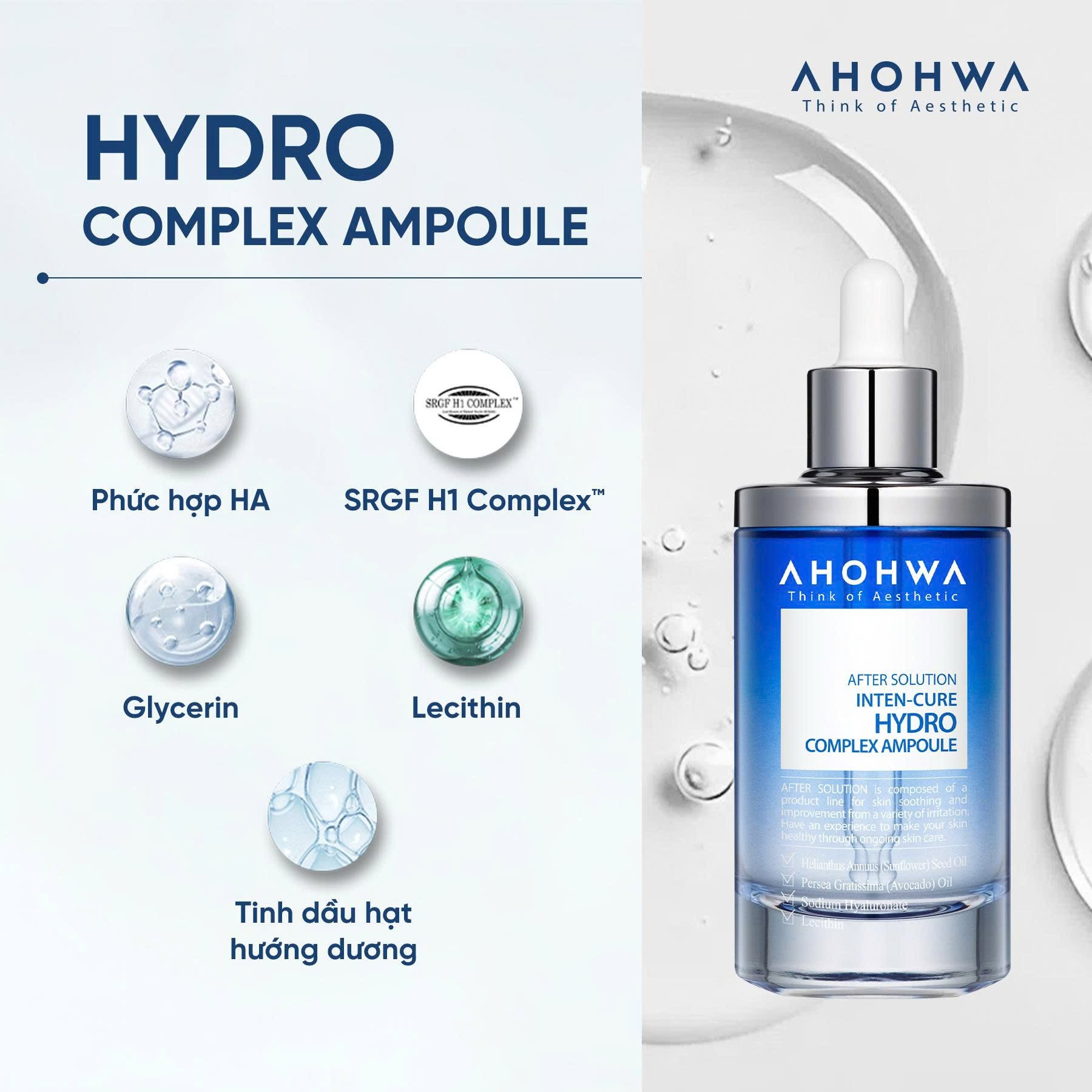 Tinh chất cấp ẩm chuyên sâu Ahohwa After Solution Inten-Cure Hydro Complex Ampoule