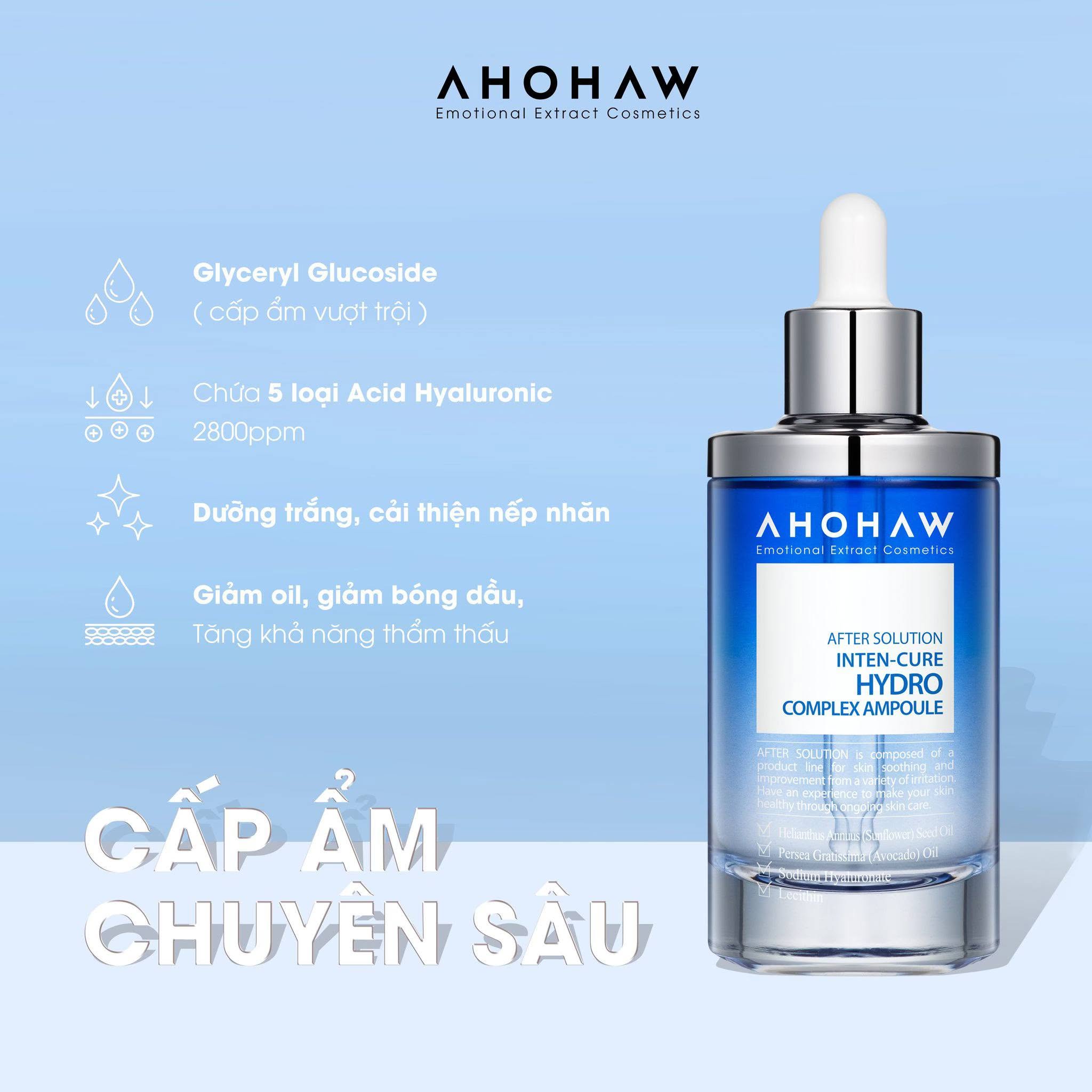 Tinh chất cấp ẩm chuyên sâu Ahohwa After Solution Inten-Cure Hydro Complex Ampoule