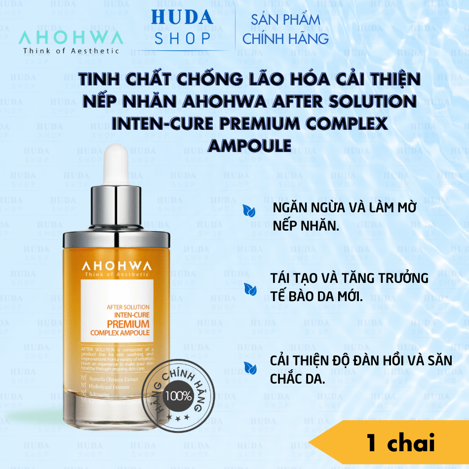 Tinh chất chống lão hóa cải thiện nếp nhăn Ahohwa After Solution Inten-Cure Premium Complex Ampoule