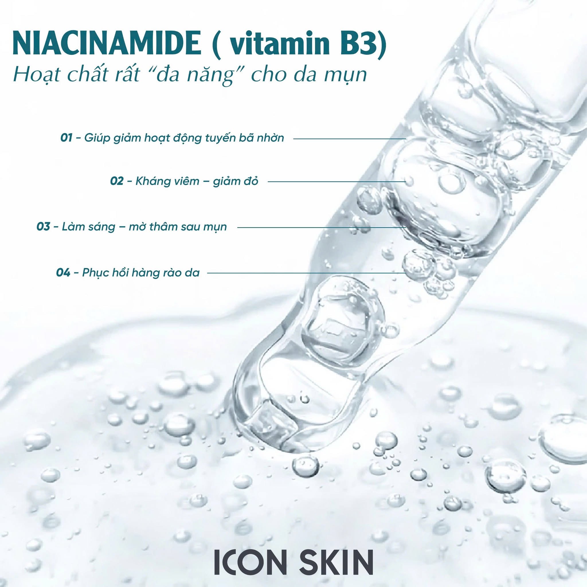Tinh chất chuyên sâu cho da dầu và mụn Icon Skin Rest Your Sebum Booster Serum 12% Niacinamide