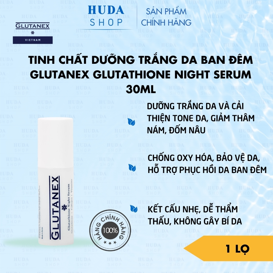 can i use retinol with glutathione Glutanex Night Serum (50ML) main image 1