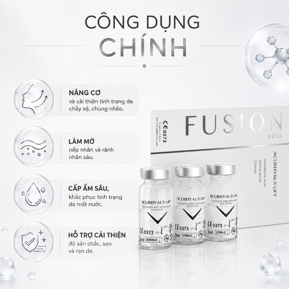Tinh chất hỗ trợ nâng cơ và phục hồi da Fusion Meso Acurhyal Lift 5ml