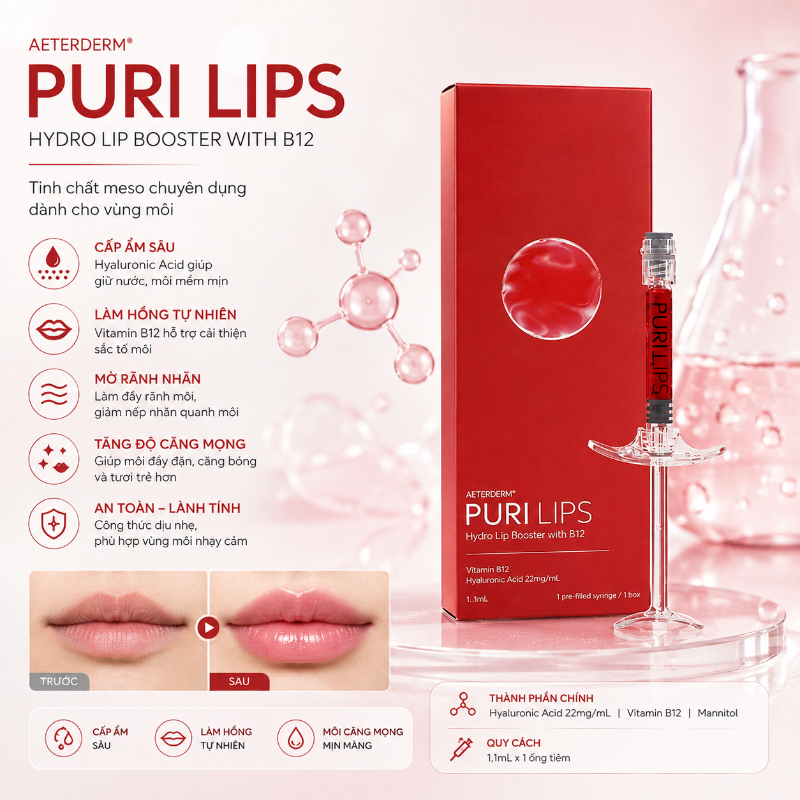 Tinh chất hồng môi Puri Lips - Hộp 1ml