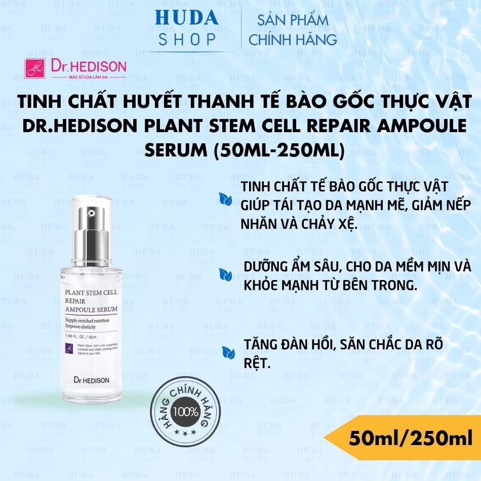 Tinh chất huyết thanh tế bào gốc thực vật Dr.Hedison Plant Stem Cell Repair Ampoule Serum (50ml-250ml)