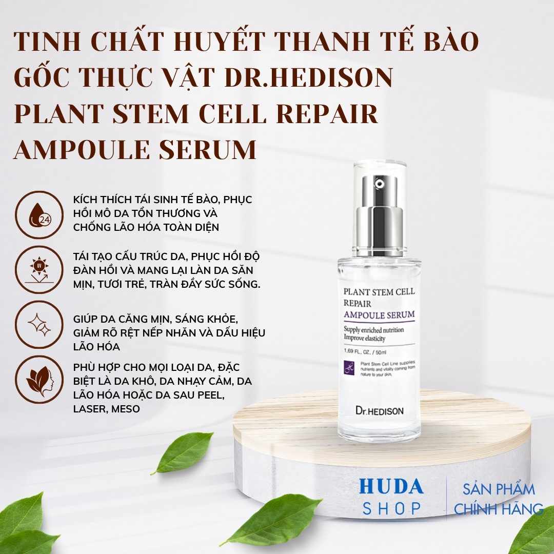Tinh chất huyết thanh tế bào gốc thực vật Dr.Hedison Plant Stem Cell Repair Ampoule Serum (50ml-250ml)