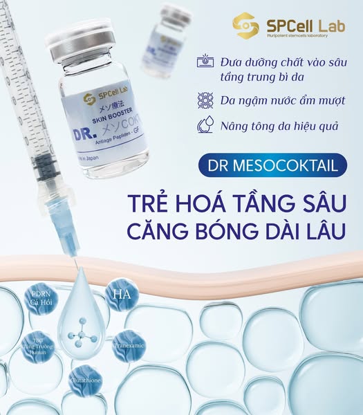 Tinh chất phục hồi, giảm thâm nám và trẻ hóa da SP Cell Lab Skin Booster DR. Meso Coktail