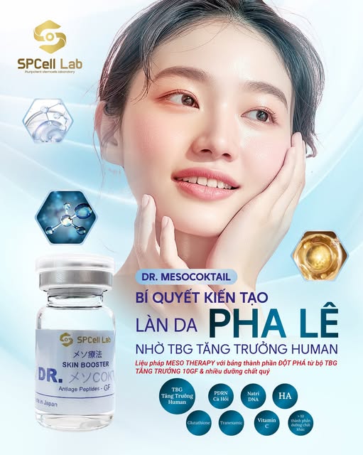 Tinh chất phục hồi, giảm thâm nám và trẻ hóa da SP Cell Lab Skin Booster DR. Meso Coktail
