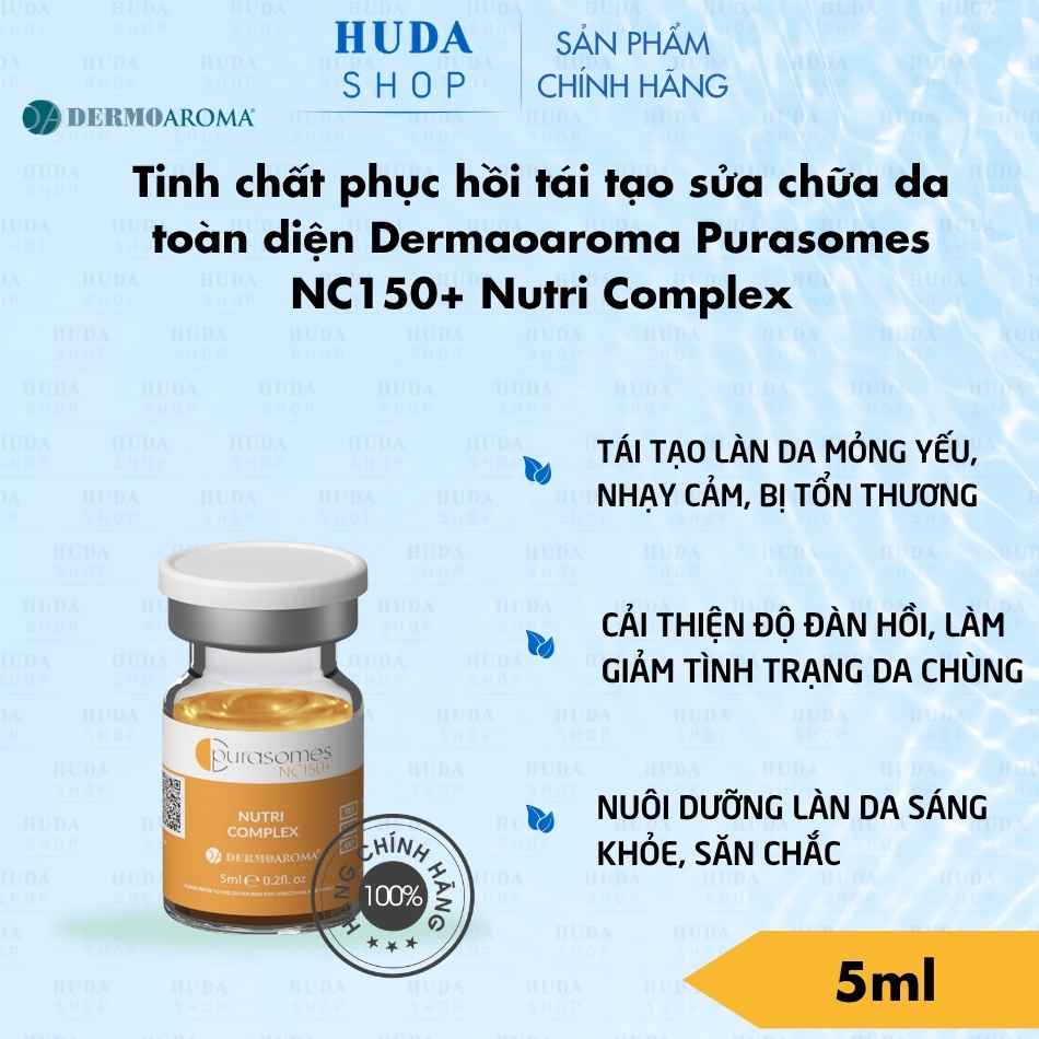 Tinh chất phục hồi tái tạo sửa chữa da toàn diện Dermoaroma Purasomes NC150+ Nutri Complex