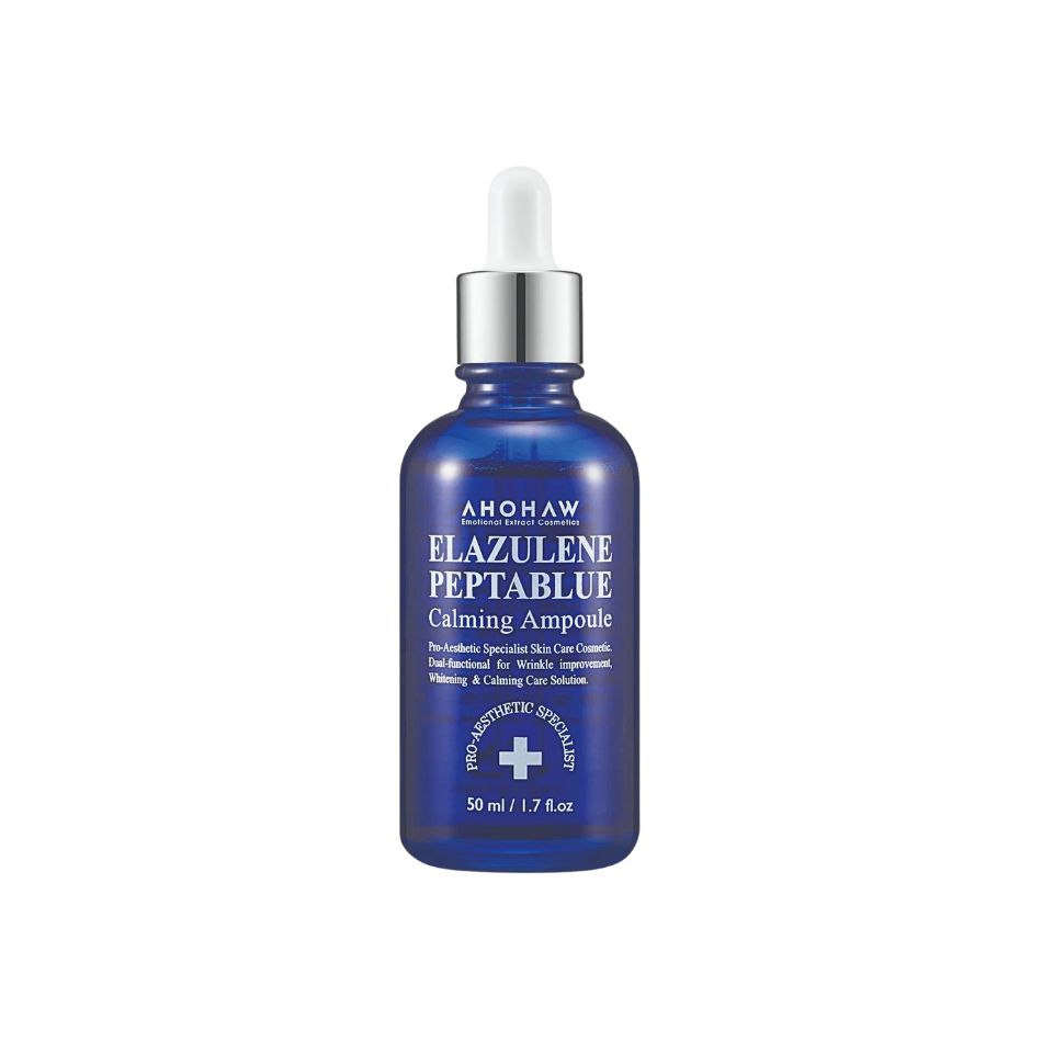 Tinh chất phục hồi trẻ hóa tế bào sinh học Ahohwa Elazulene Peptablue Calming Ampoule